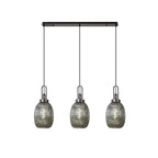 NLK08329 Acme 3 Light Linear Pendant Black Chrome Matt Black