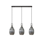 NLK08329 Acme 3 Light Linear Pendant Black Chrome Matt Black