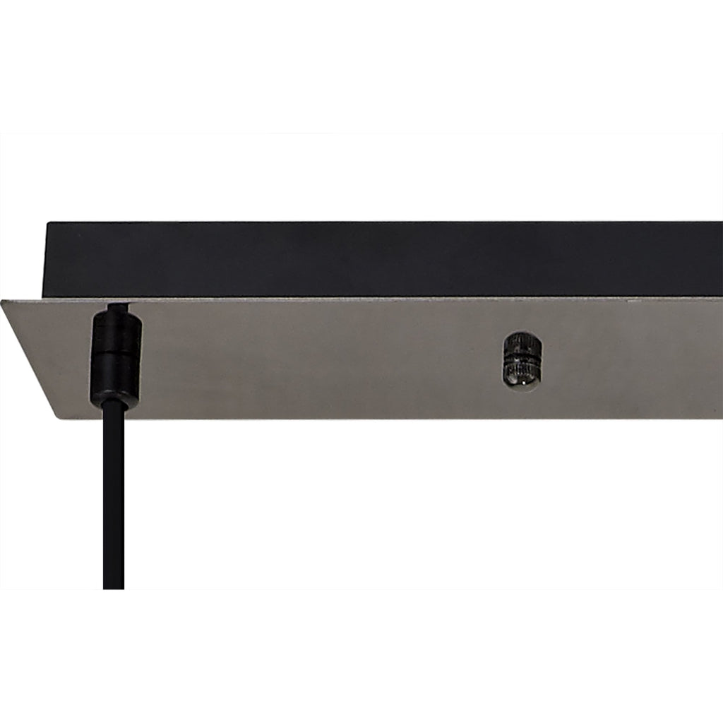 NLK08329 Acme 3 Light Linear Pendant Black Chrome Matt Black