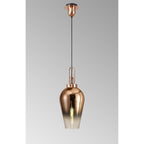 NLK09199 Amsterdam 1 Light Pendant Copper Matt Black