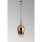 NLK09199 Amsterdam 1 Light Pendant Copper Matt Black