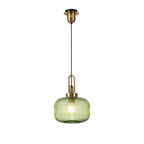 NLK15489 Amsterdam 1 Light Pendant Brass Gold Matt Black