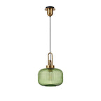 NLK15489 Amsterdam 1 Light Pendant Brass Gold Matt Black