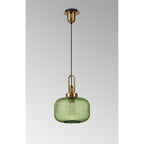 NLK15489 Amsterdam 1 Light Pendant Brass Gold Matt Black