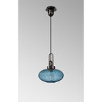 NLK15499 Amsterdam 1 Light Pendant Black Chrome Matt Black
