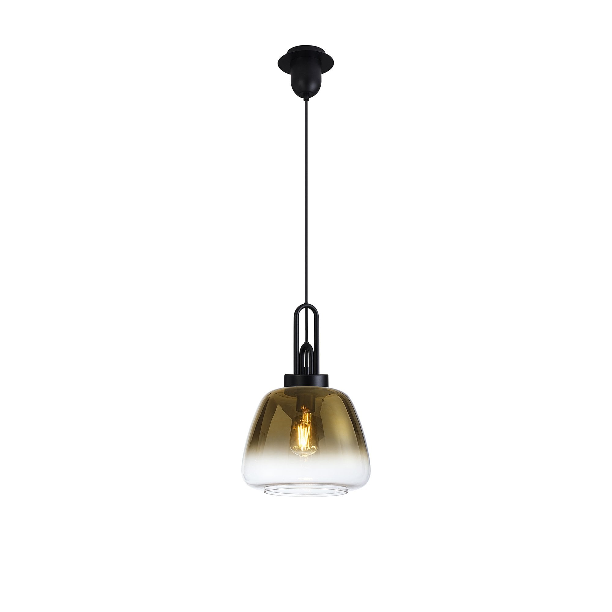 NLK15509 Acme 1 Light Pendant Matt Black Matt Black