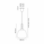 NLK15509 Acme 1 Light Pendant Matt Black Matt Black