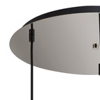 NLK15539 Acme 3 Light Round Pendant Polished Nickel Matt Black