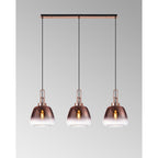 NLK15549 Acme 3 Light Linear Pendant Copper Matt Black