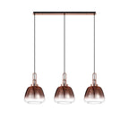 NLK15549 Acme 3 Light Linear Pendant Copper Matt Black