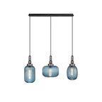 NLK15559 Acme 3 Light Linear Pendant Aged Pewter Matt Black