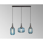 NLK15559 Acme 3 Light Linear Pendant Aged Pewter Matt Black