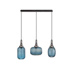 NLK15559 Acme 3 Light Linear Pendant Aged Pewter Matt Black