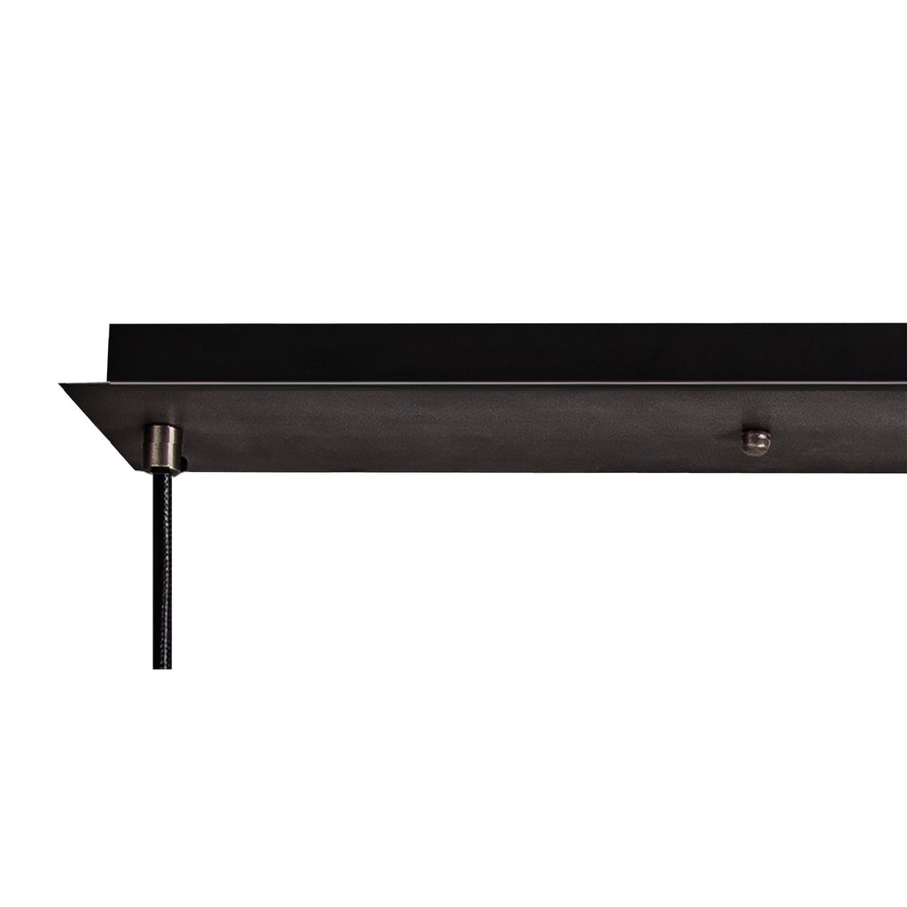 NLK15559 Acme 3 Light Linear Pendant Aged Pewter Matt Black