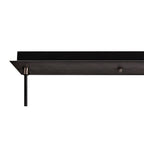 NLK15559 Acme 3 Light Linear Pendant Aged Pewter Matt Black