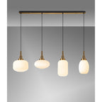 NLK15569 Acme 4 Light Linear Pendant Brass Gold Matt Black