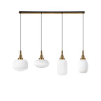 NLK15569 Acme 4 Light Linear Pendant Brass Gold Matt Black