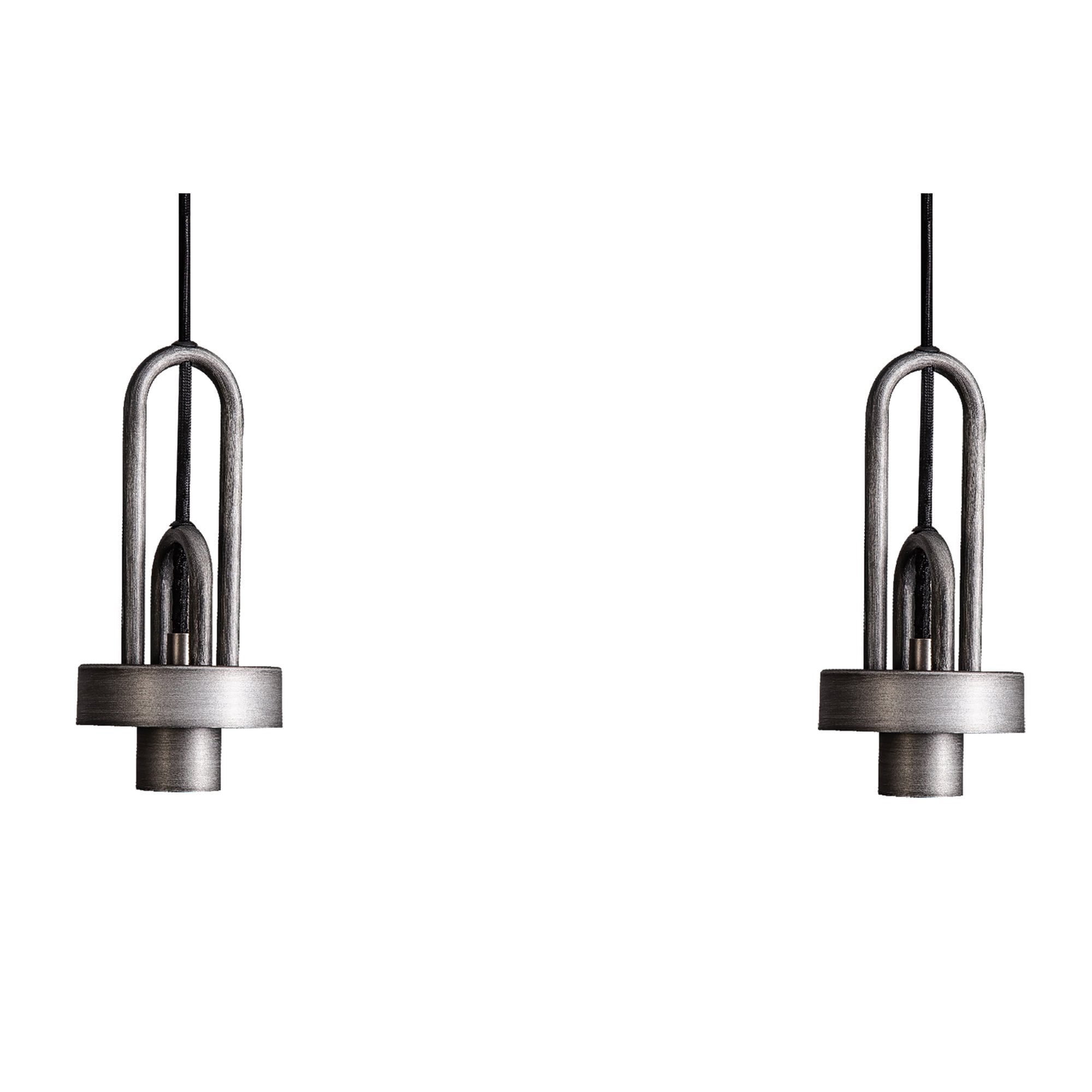 NLK15579 Acme 4 Light Linear Pendant Aged Pewter Matt Black