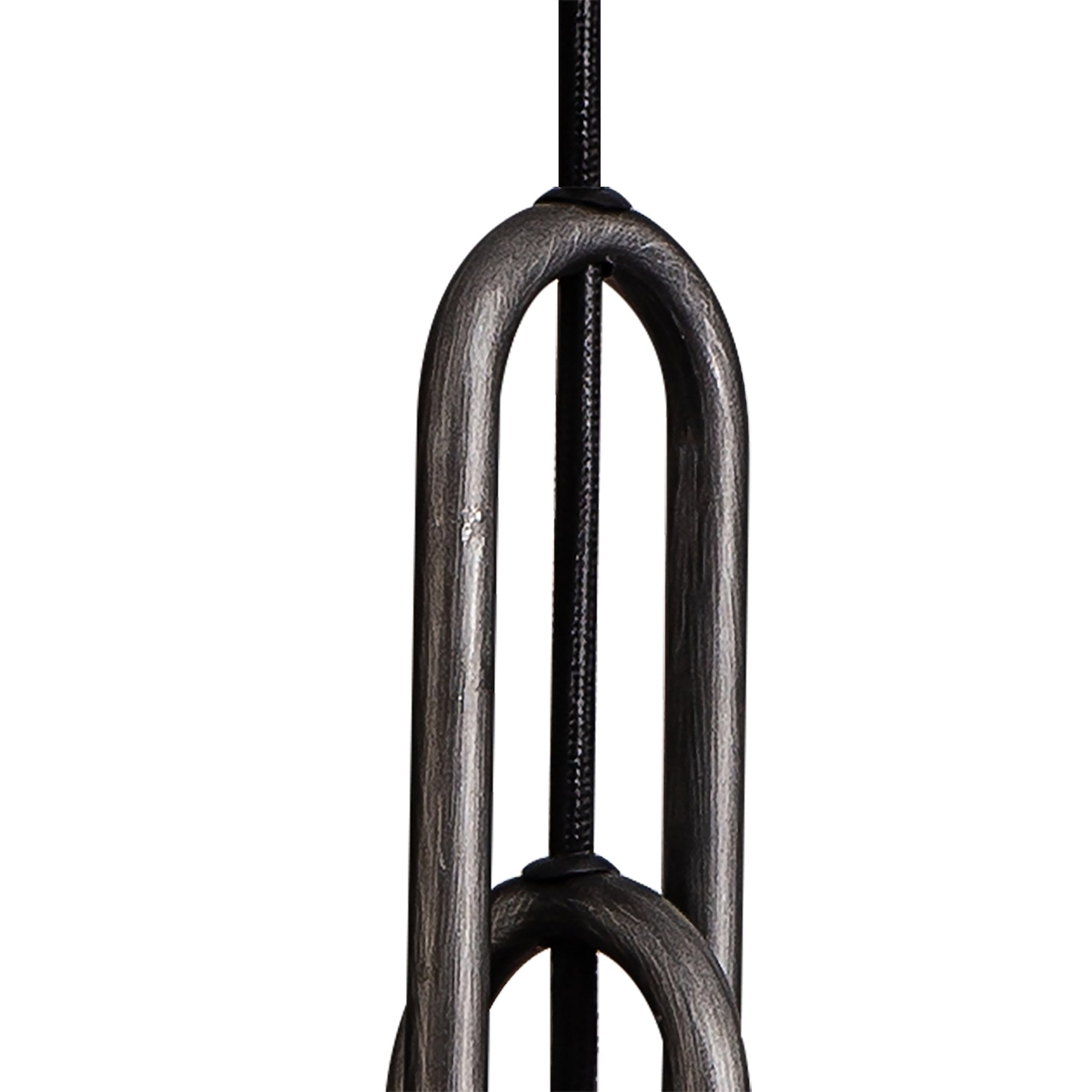 NLK15579 Acme 4 Light Linear Pendant Aged Pewter Matt Black