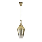 NLK15589 Acme 5 Light Round Pendant Brass Gold Matt Black