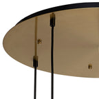 NLK15589 Acme 5 Light Round Pendant Brass Gold Matt Black