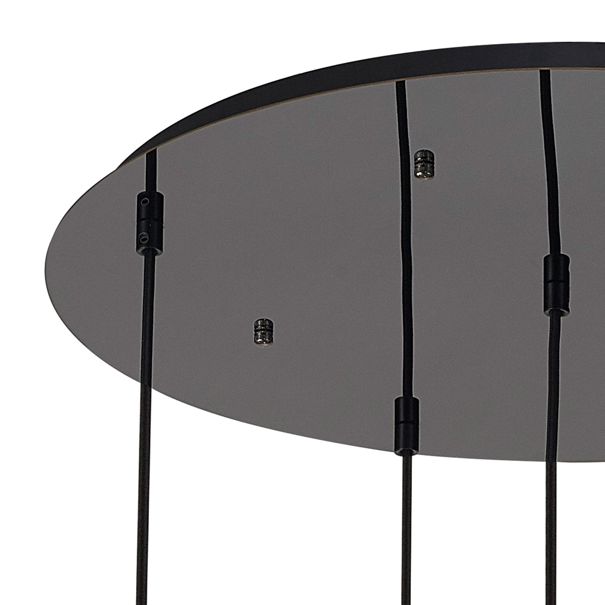NLK15599 Acme 5 Light Round Pendant Black Chrome Matt Black