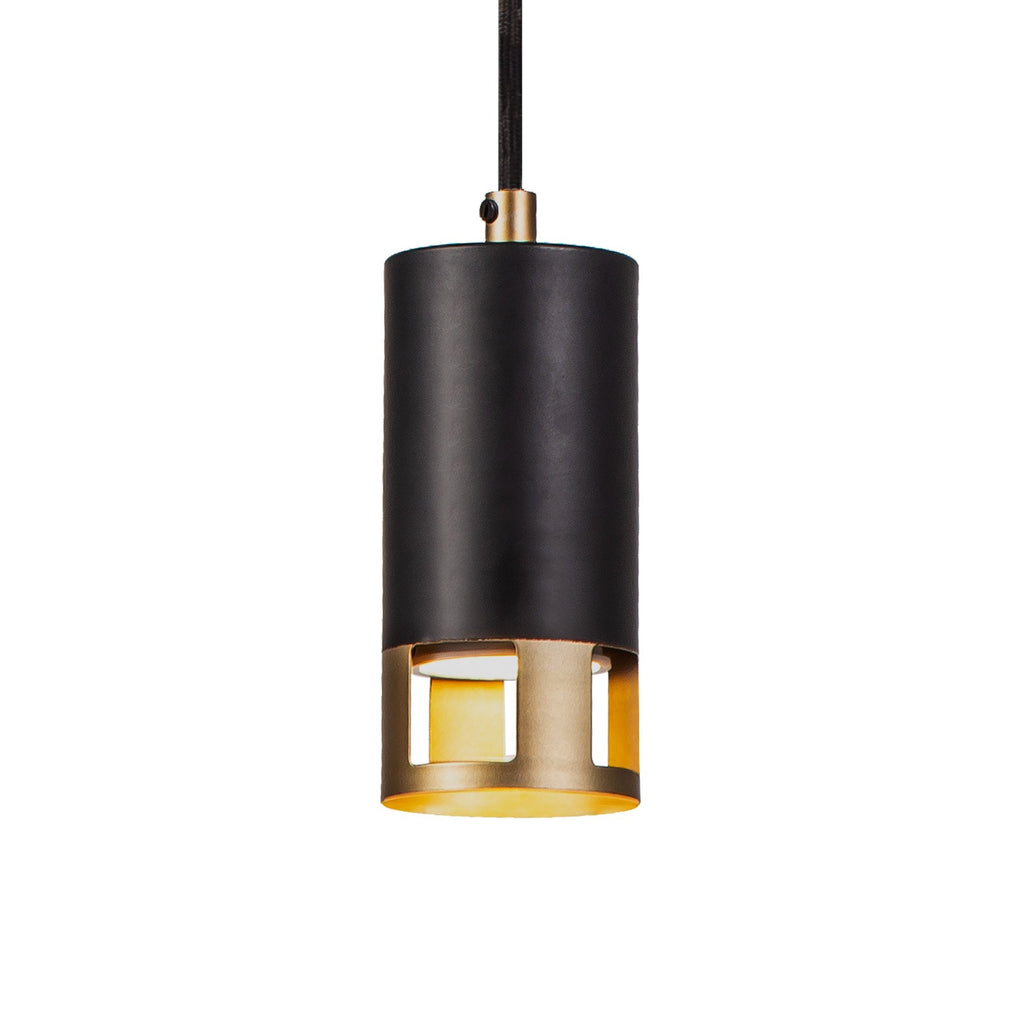 NL71239 Adner 1 Light Pendant Black Painted Gold