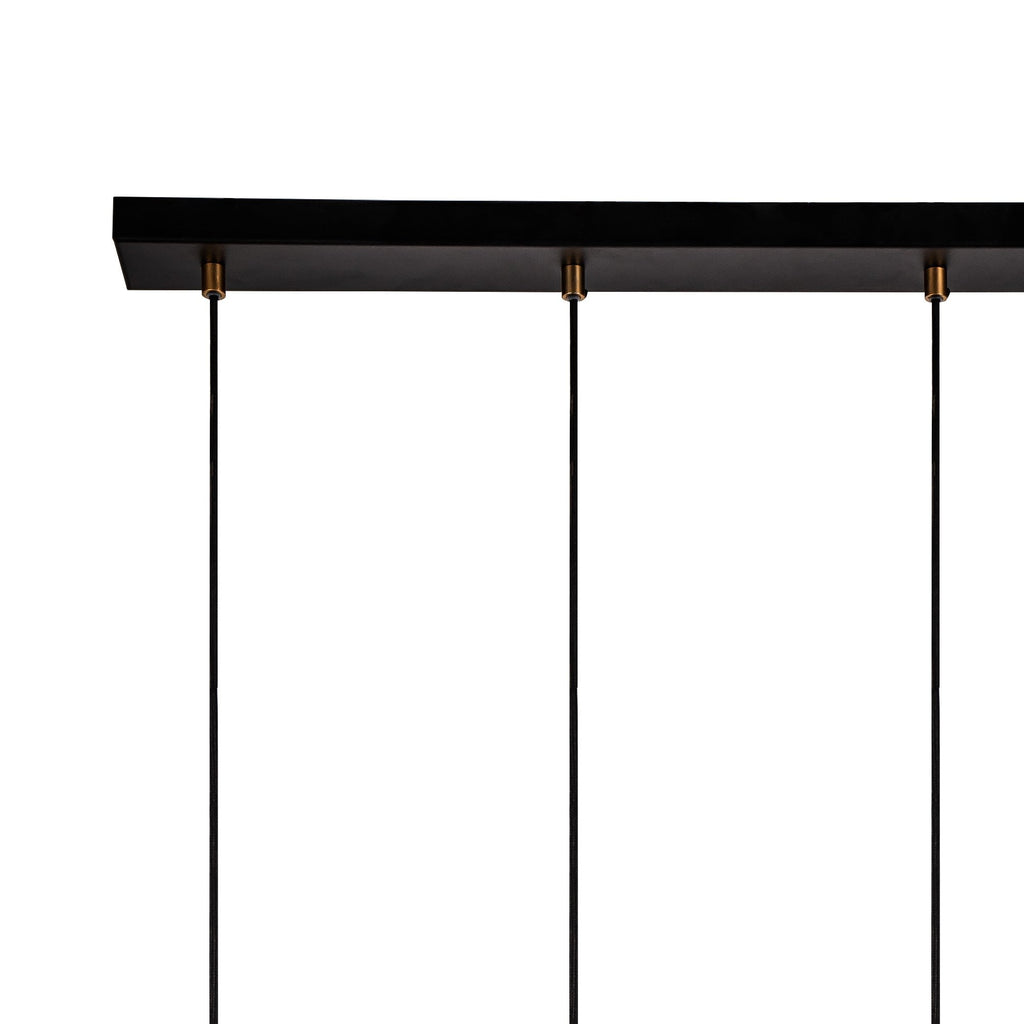 NL71249 Adner 5 Light Bar Pendant Black Painted Gold