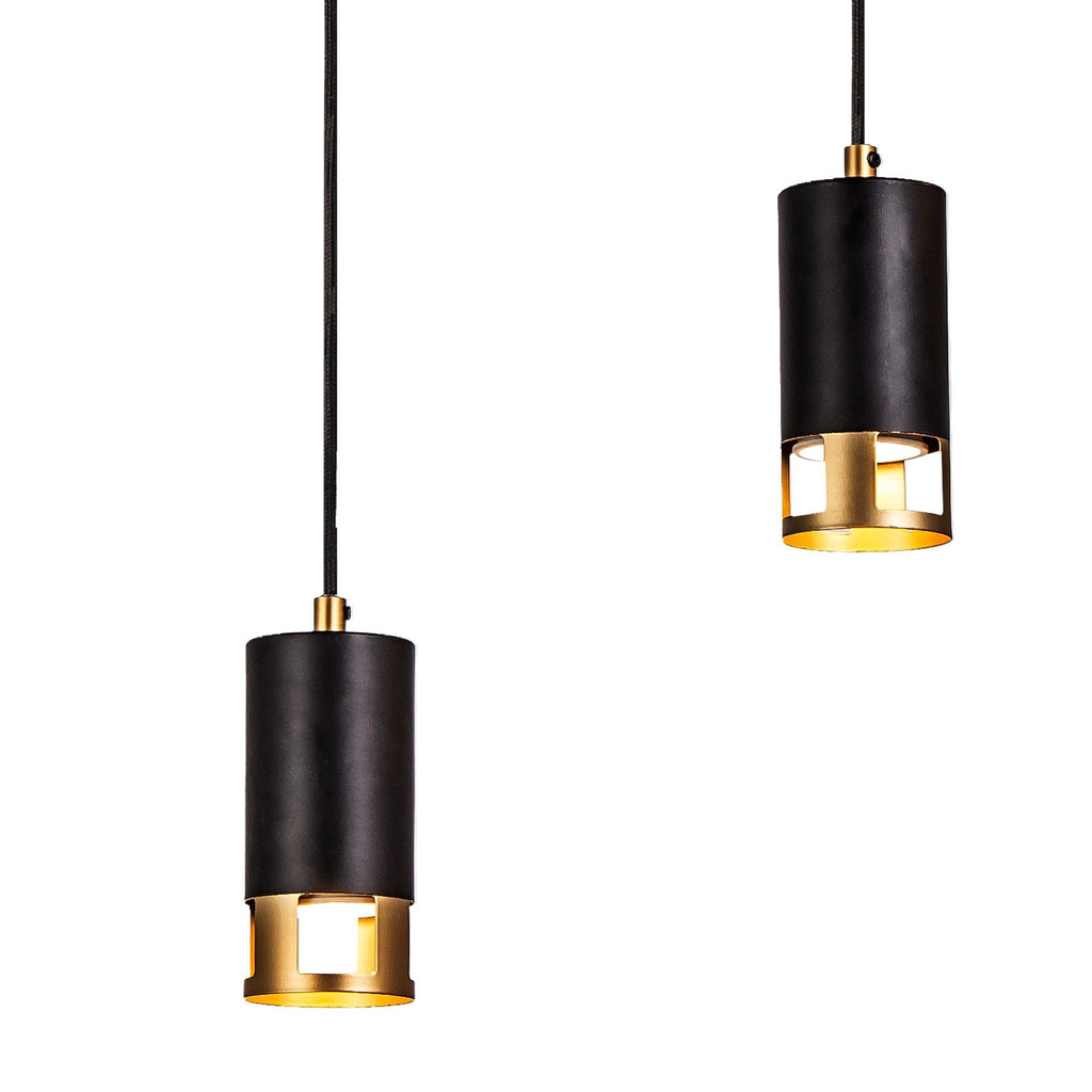 NL71249 Adner 5 Light Bar Pendant Black Painted Gold