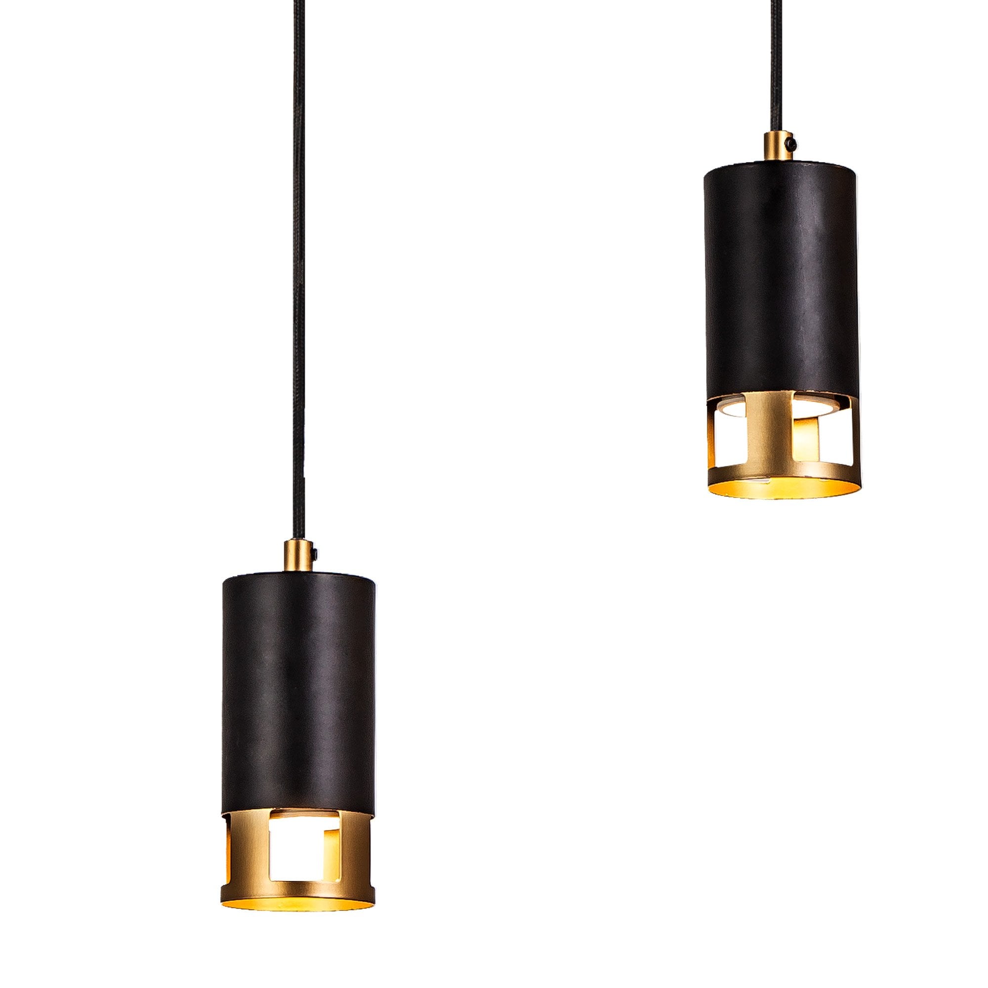 NL71249 Adner 5 Light Bar Pendant Black Painted Gold