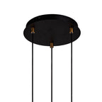 NL71259 Adner 3 Light Round Pendant Black Painted Gold