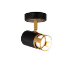 NL99539 Adner 1 Light Spotlight Black Painted Gold