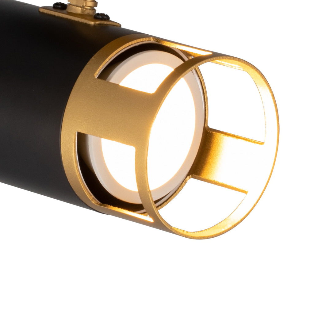 NL99539 Adner 1 Light Spotlight Black Painted Gold