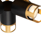NL99549 Adner 3 Light Round Spotlight Black Painted Gold
