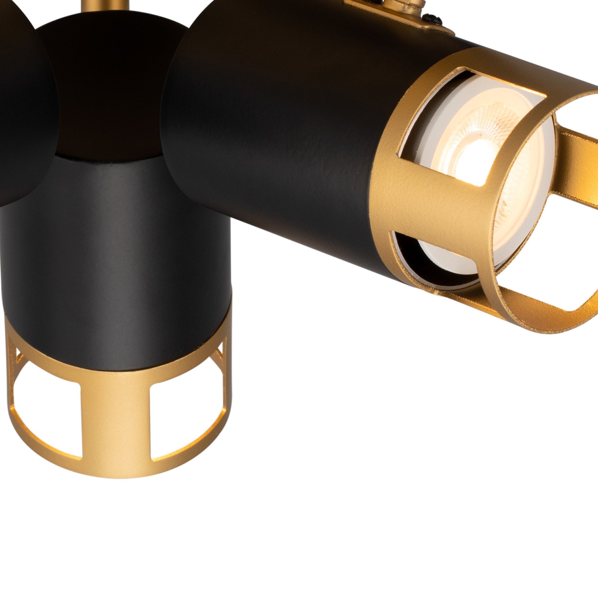 NL99549 Adner 3 Light Round Spotlight Black Painted Gold