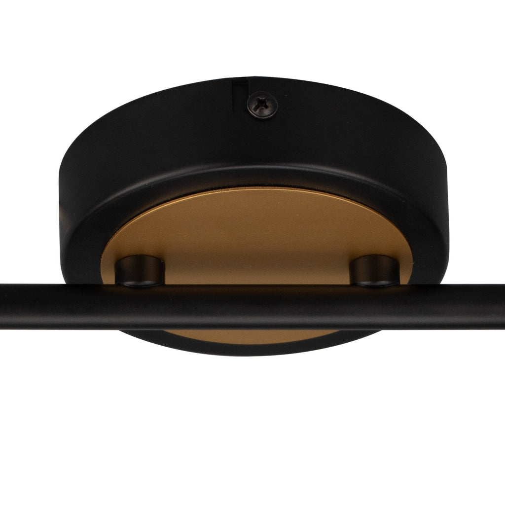 NL99559 Adner 2 Light Linear Bar Spotlight Black Painted Gold