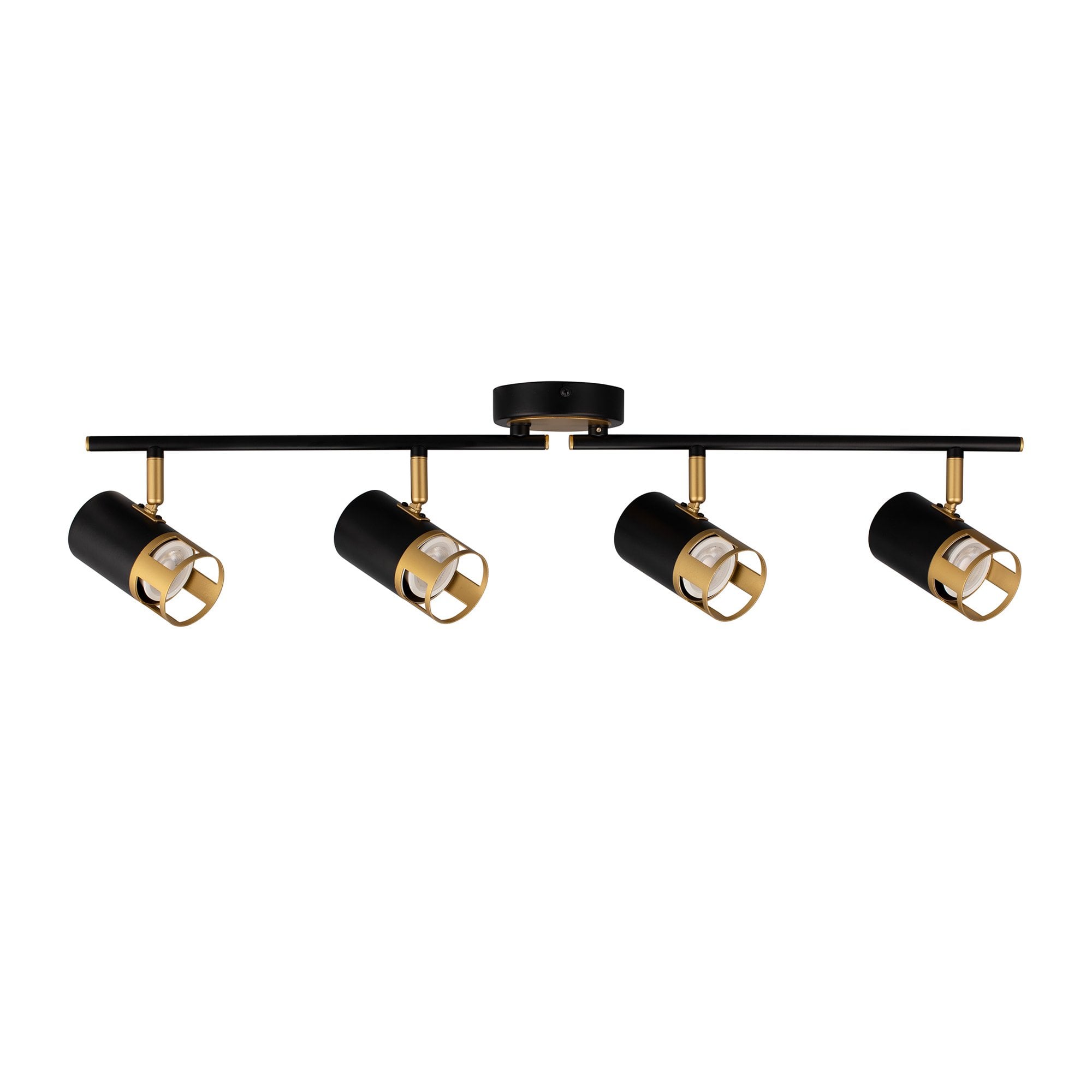 NL99579 Adner 4 Light Linear Bar Spotlight Black Painted Gold
