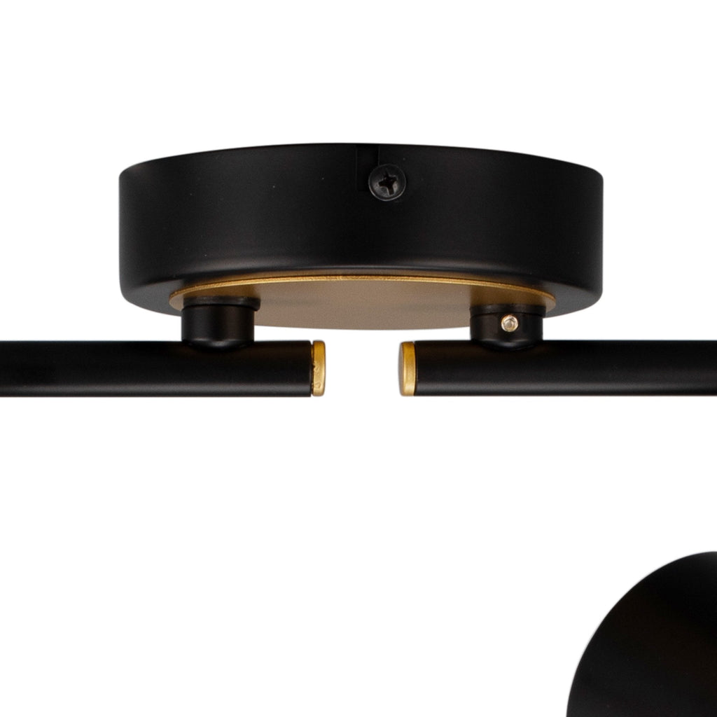 NL99579 Adner 4 Light Linear Bar Spotlight Black Painted Gold