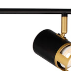 NL99579 Adner 4 Light Linear Bar Spotlight Black Painted Gold