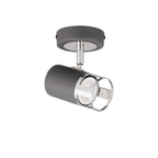 NL99589 Adner 1 Light Spotlight Graphite Polished Chrome