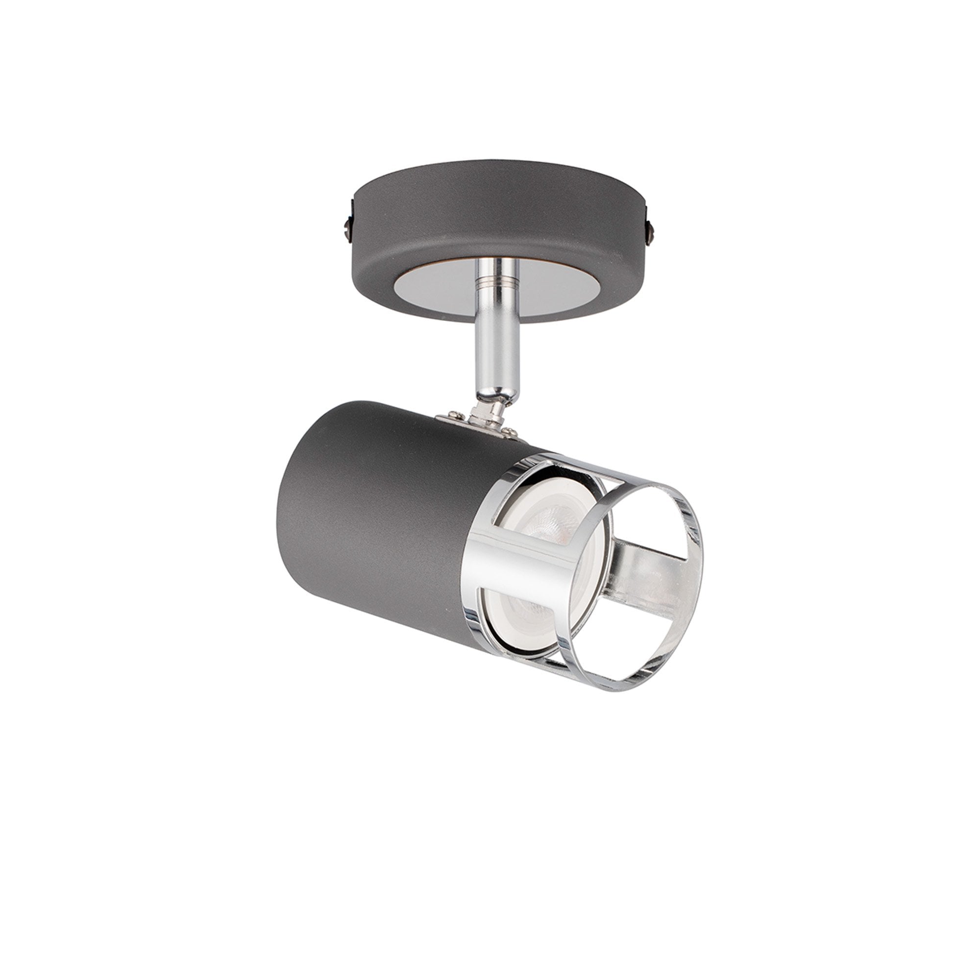 NL99589 Adner 1 Light Spotlight Graphite Polished Chrome