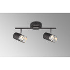 NL99609 Adner 2 Light Linear Bar Spotlight Graphite Polished Chrome
