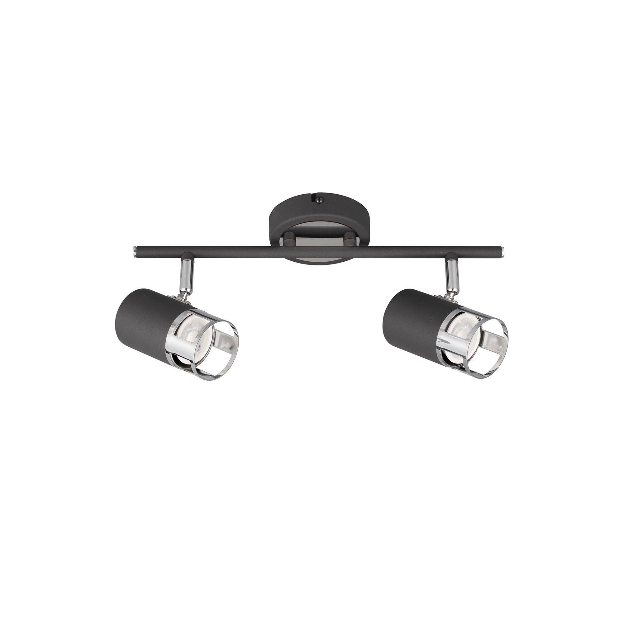 NL99609 Adner 2 Light Linear Bar Spotlight Graphite Polished Chrome