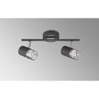 NL99609 Adner 2 Light Linear Bar Spotlight Graphite Polished Chrome