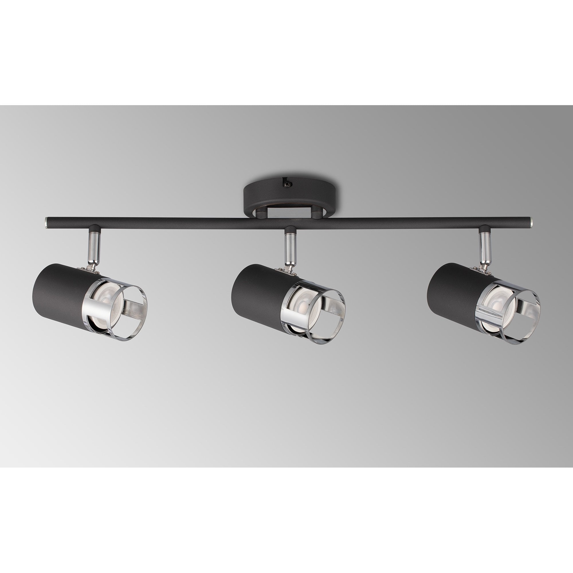 NL99619 Adner 3 Light Linear Bar Spotlight Graphite Polished Chrome