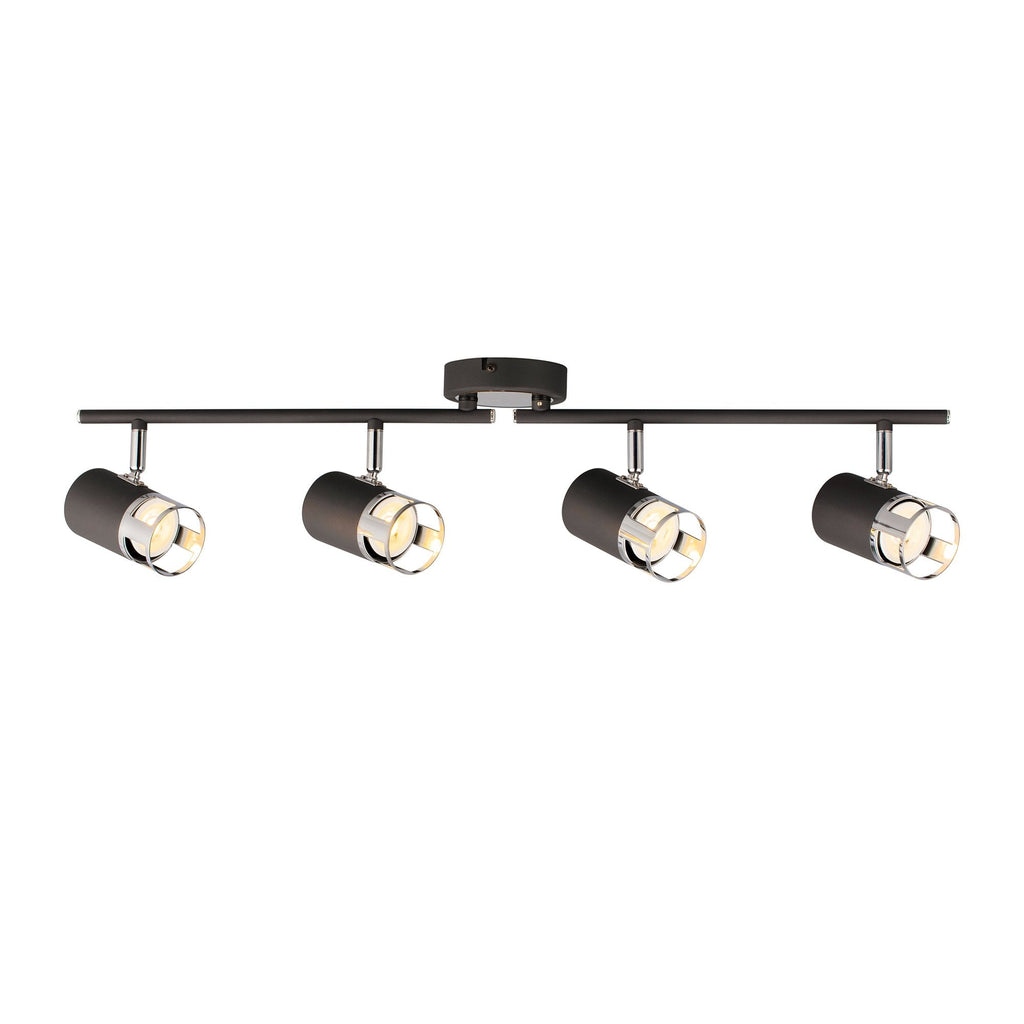NL99629 Adner 4 Light Linear Bar Spotlight Graphite Polished Chrome