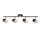 NL99629 Adner 4 Light Linear Bar Spotlight Graphite Polished Chrome
