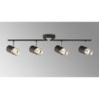NL99629 Adner 4 Light Linear Bar Spotlight Graphite Polished Chrome