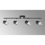 NL99629 Adner 4 Light Linear Bar Spotlight Graphite Polished Chrome