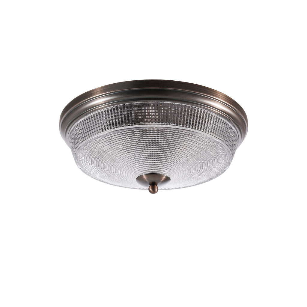 NL93799 Albay 2 Light Bathroom Flush Ceiling Light Bronze